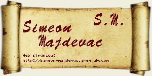Simeon Majdevac vizit kartica